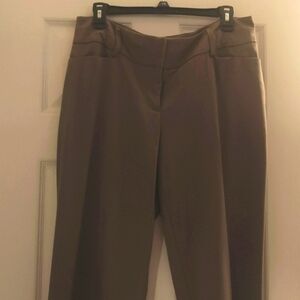 Dark khaki/brown women's dress pants size 10